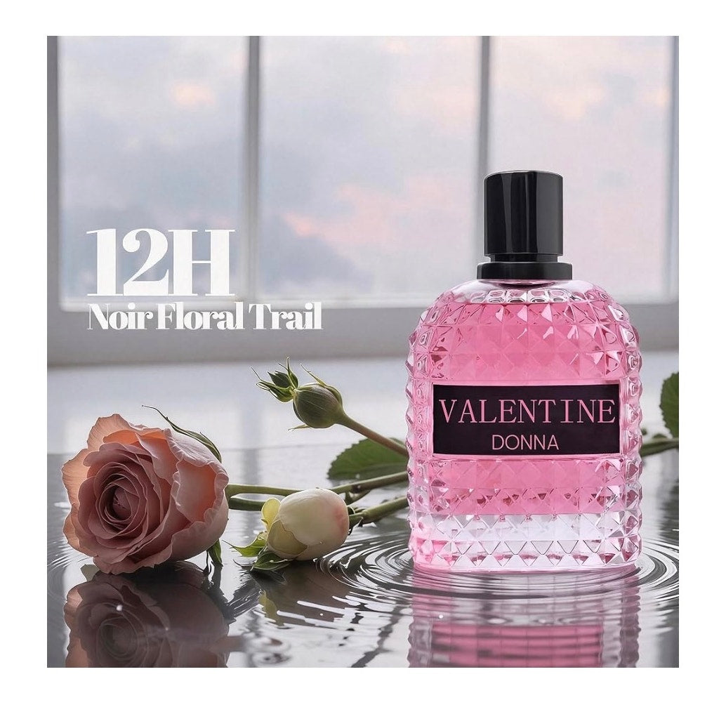 Valentine Donna Women's Perfume, Noteds with Amber Floral Jasmine