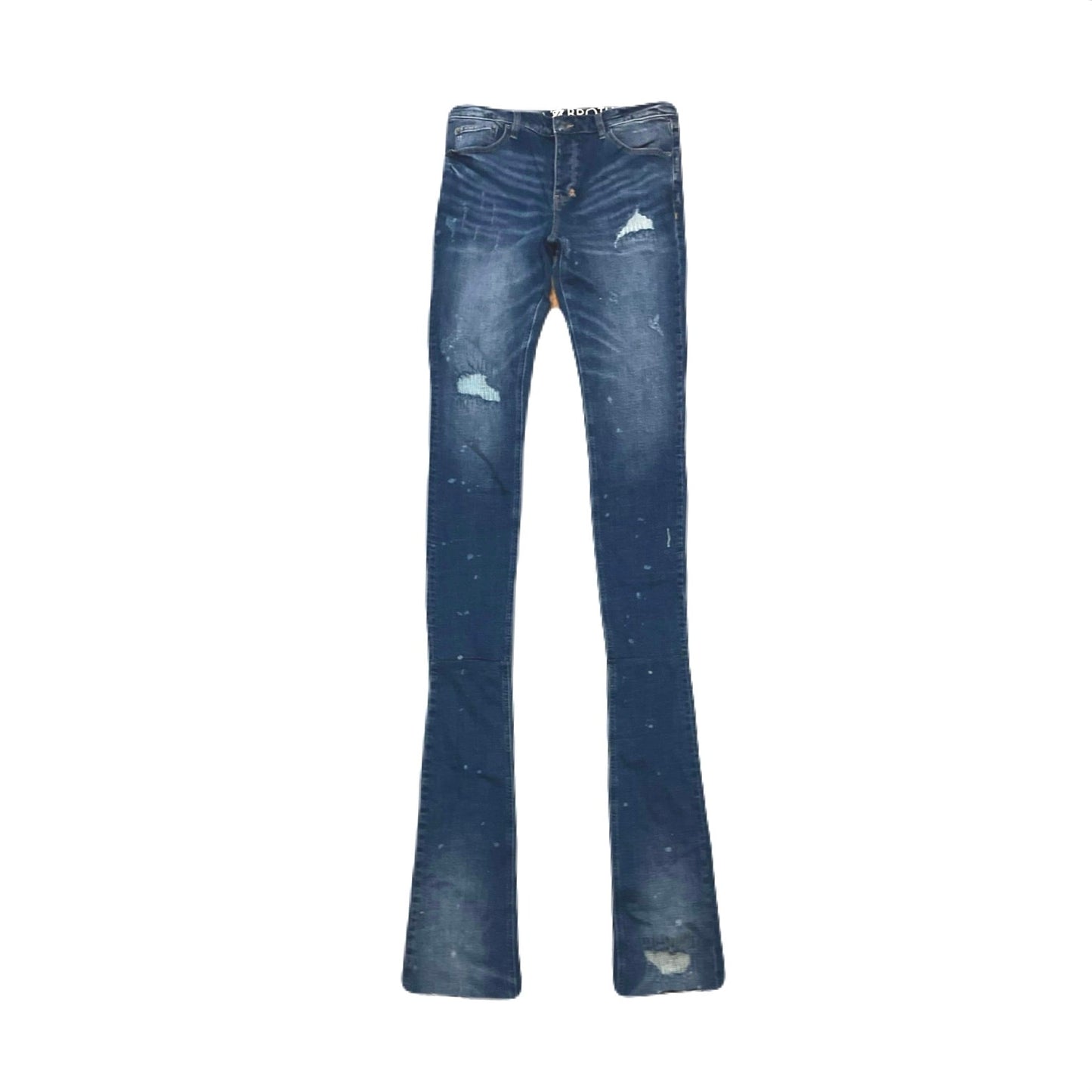 Shabaz Brothers Superstack Men’s Jean’s Size 34 color blue