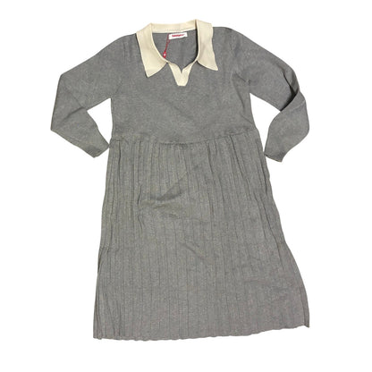 Fisher-Price Women’s Maternity  Dress Gray With White Collar One Size