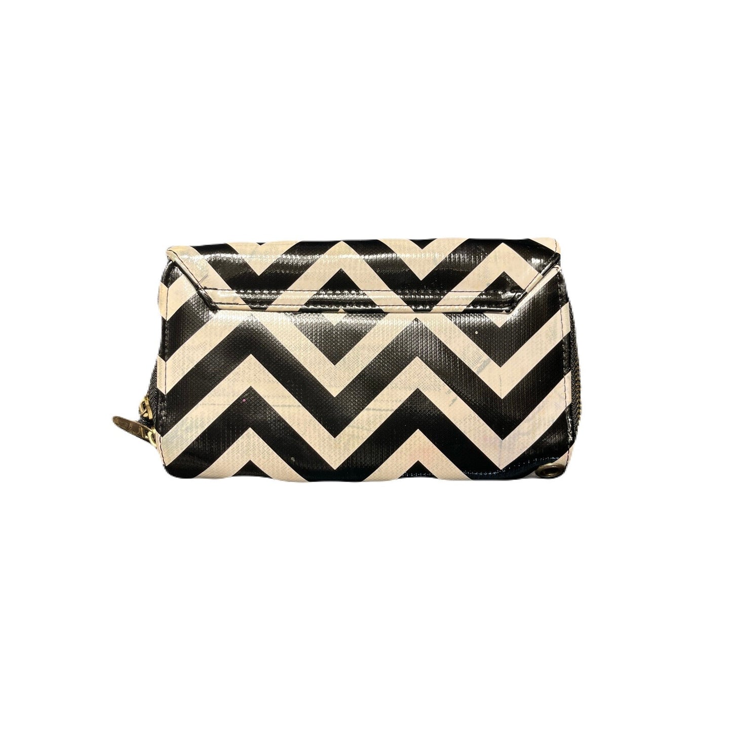 Women’s Black & White Wallet 5” L X 8” W