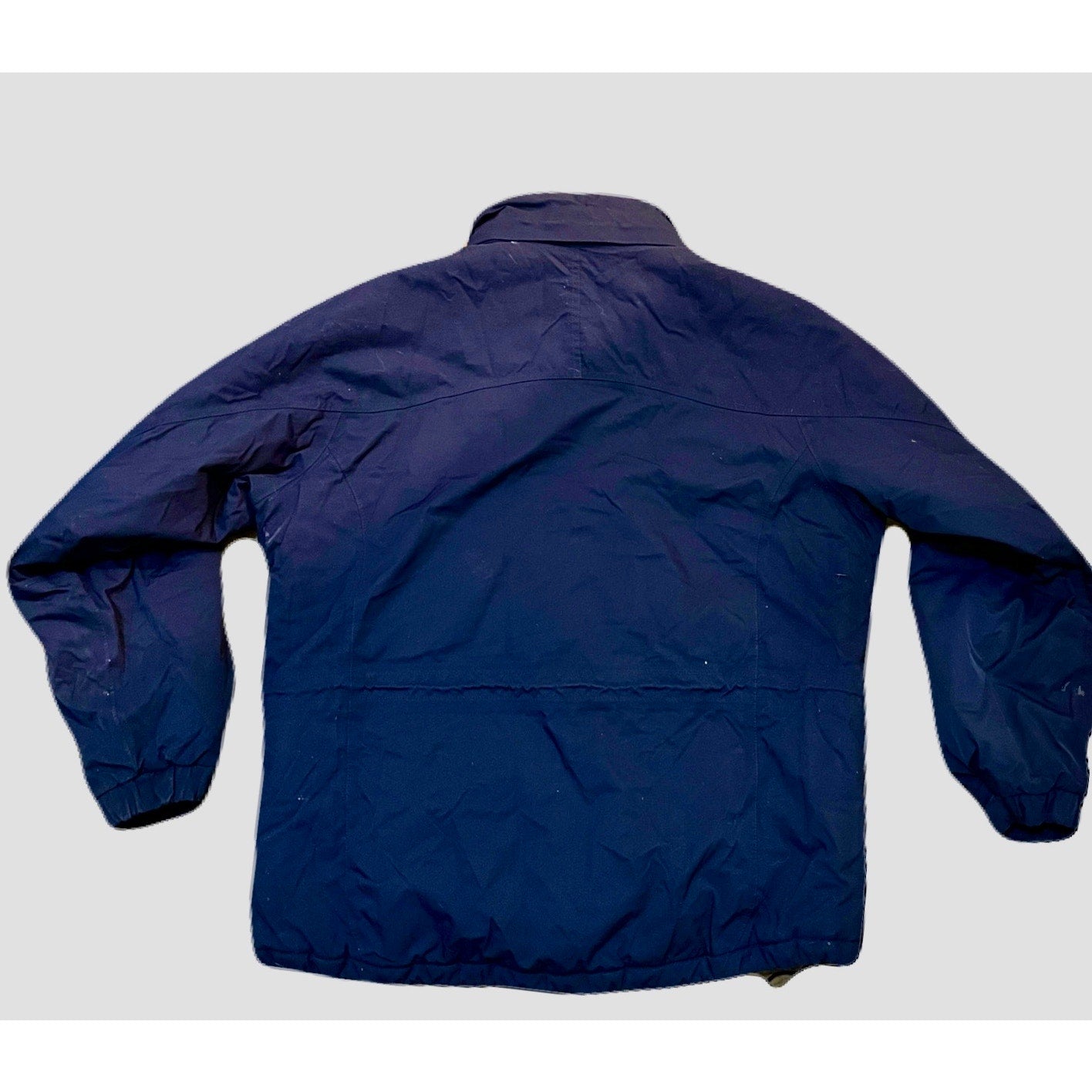 LL Bean Men's High-Neck Winter Jacket Navy XL