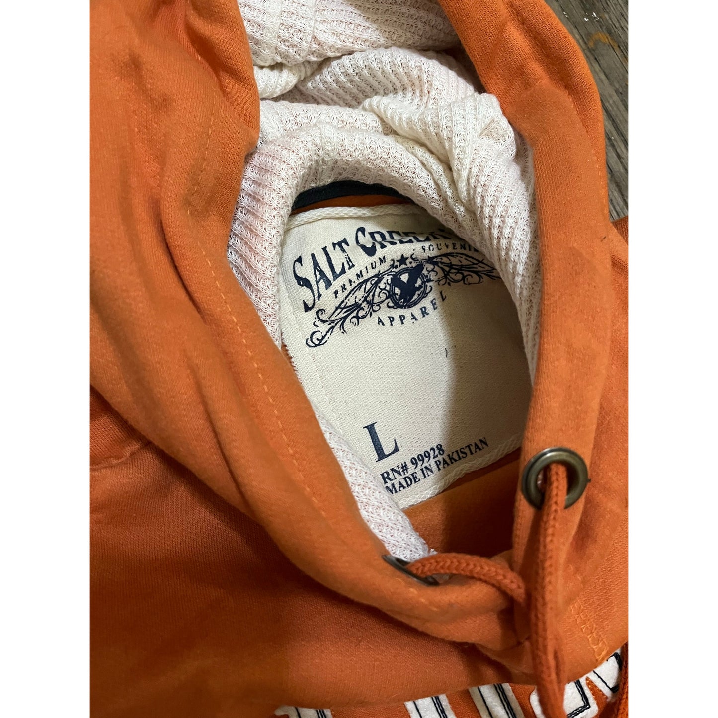 Salt Creek Inc Men’s Florida Orange Hoodie Size Large