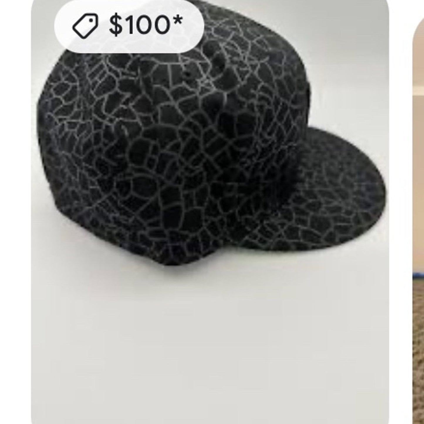 Black Bronx New Era Hat Size 7 5/8
