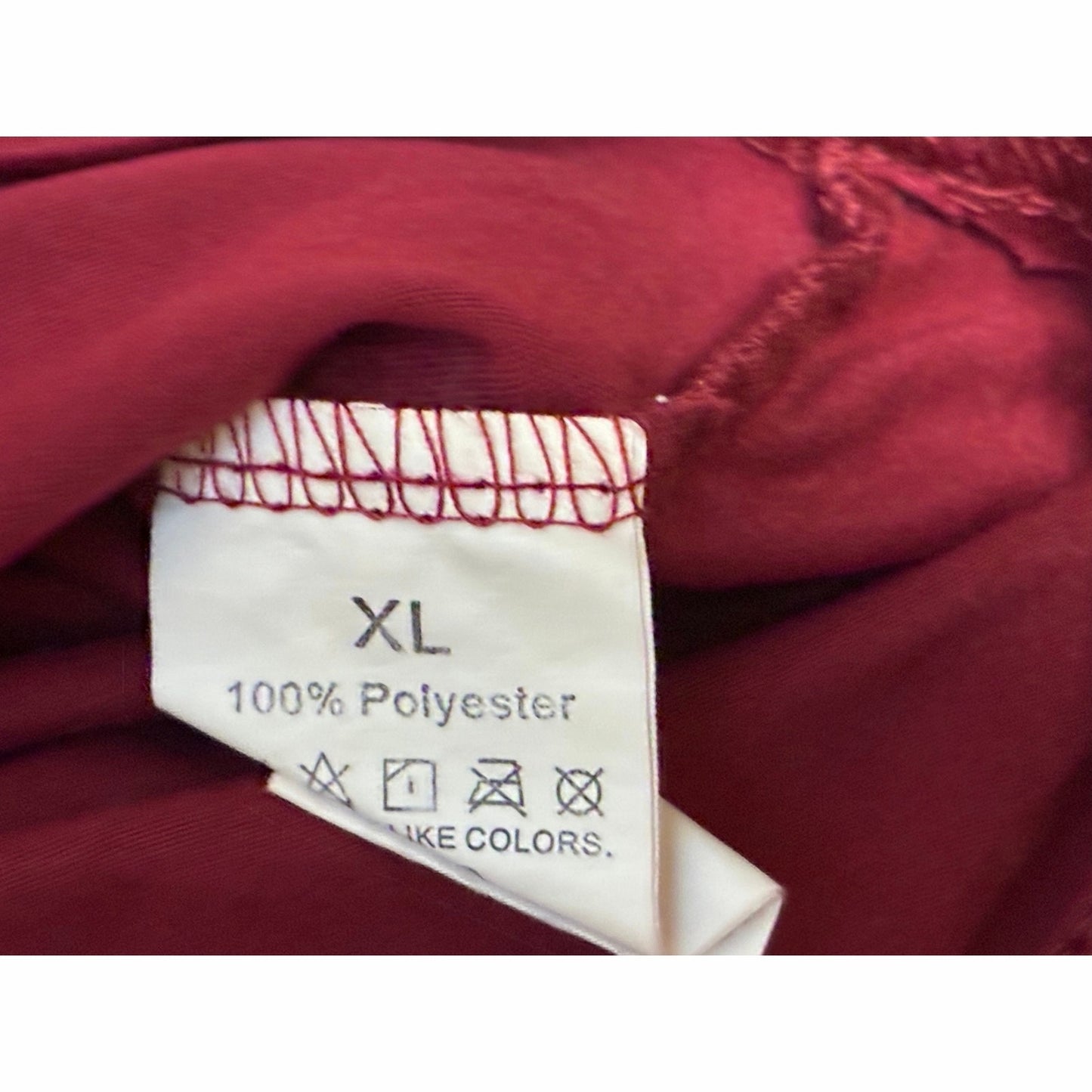 Women’s burgundy Christmas Long Sleeve Shirt Size XL