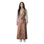 Chinese 65” Satin Peach Dress Size 2XL