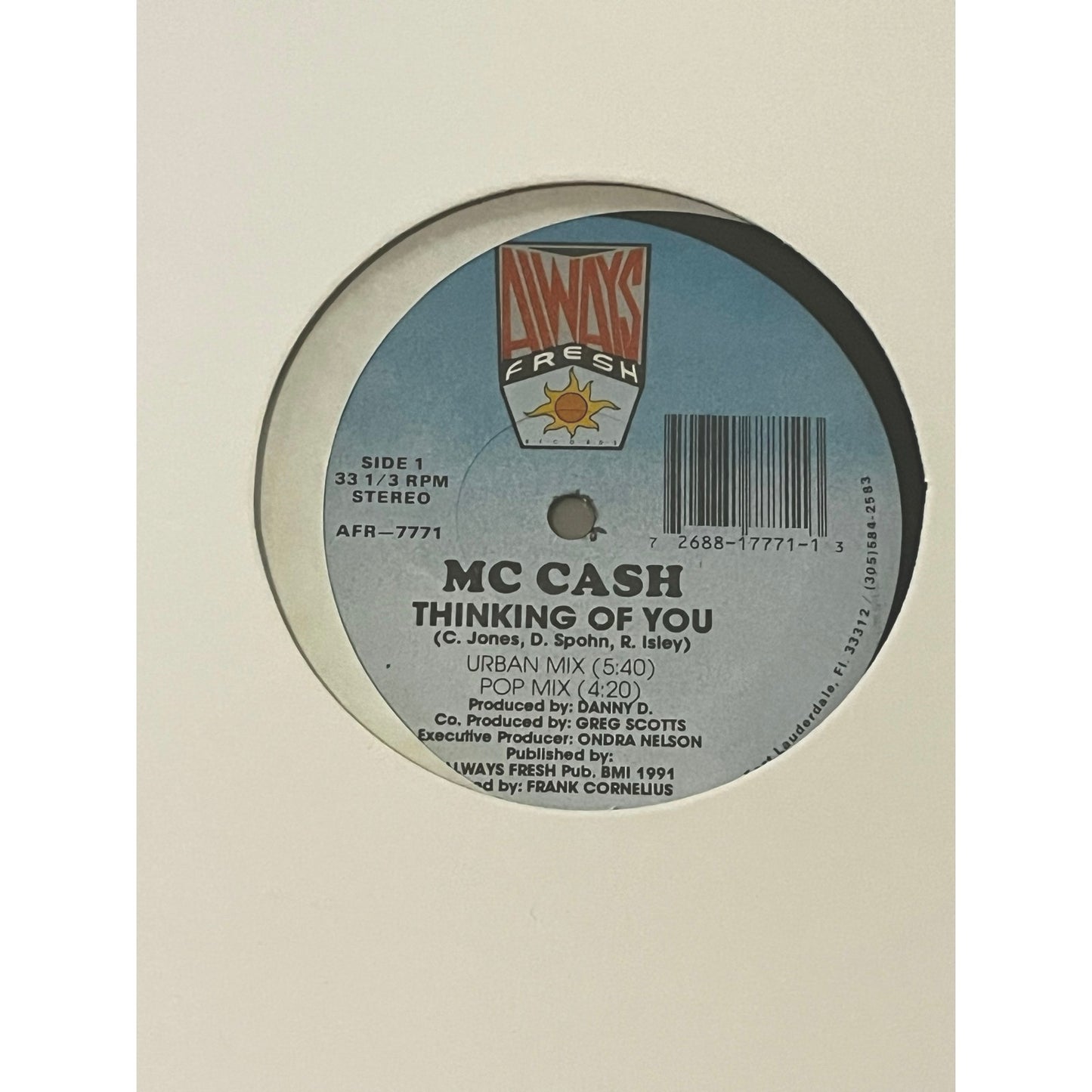 Mc Cash Thinking Of You Record