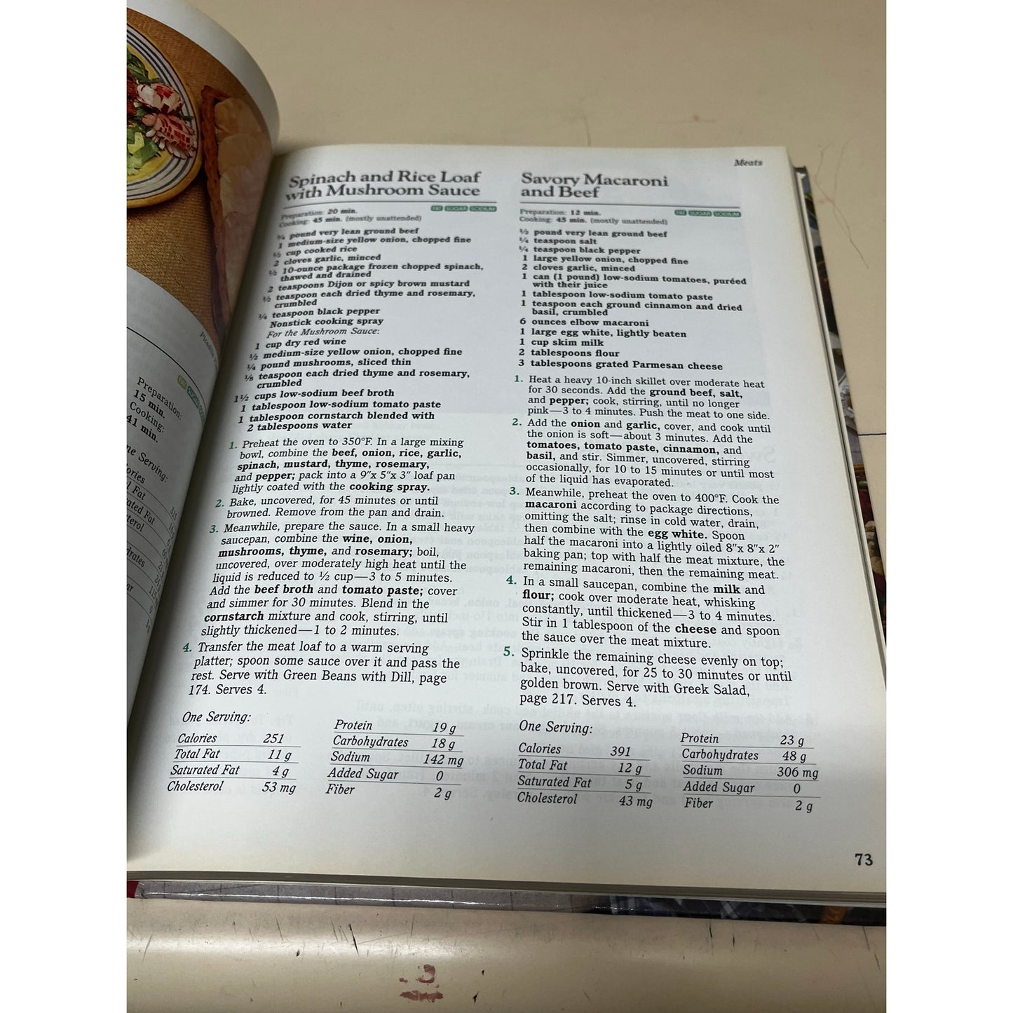 Reader's Digest Great Recipes for Good Health Hardcover Book