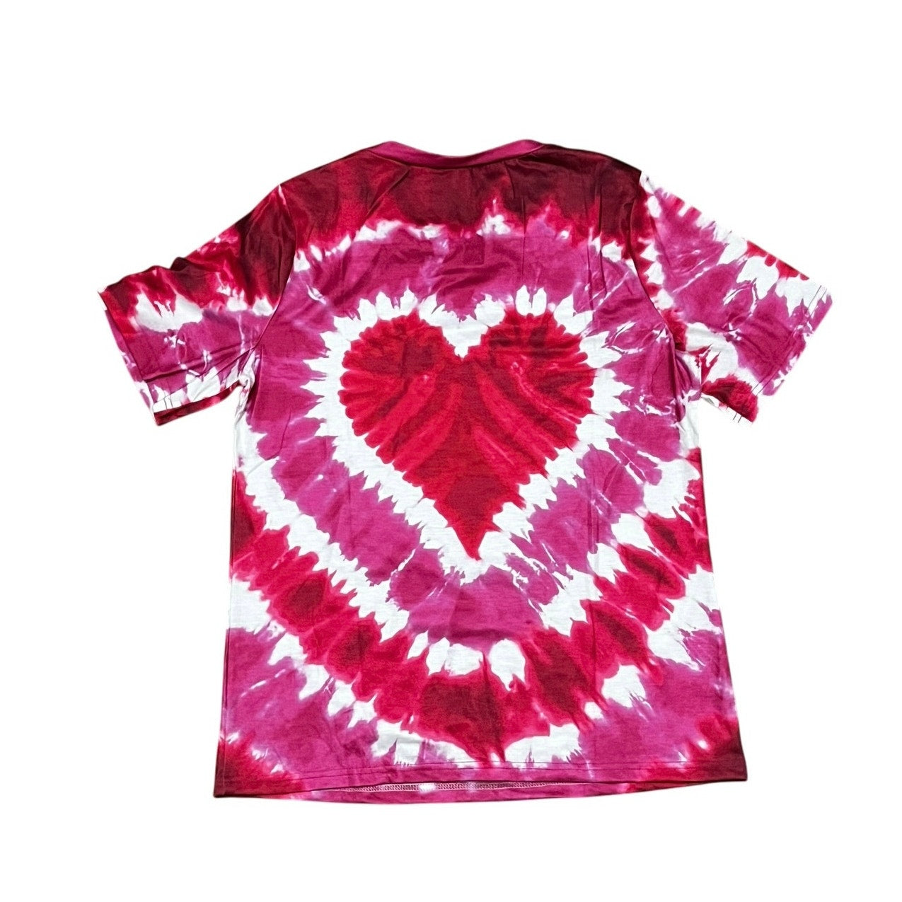 Women’s Heart Shirt Pink & Red Hearts Size Large