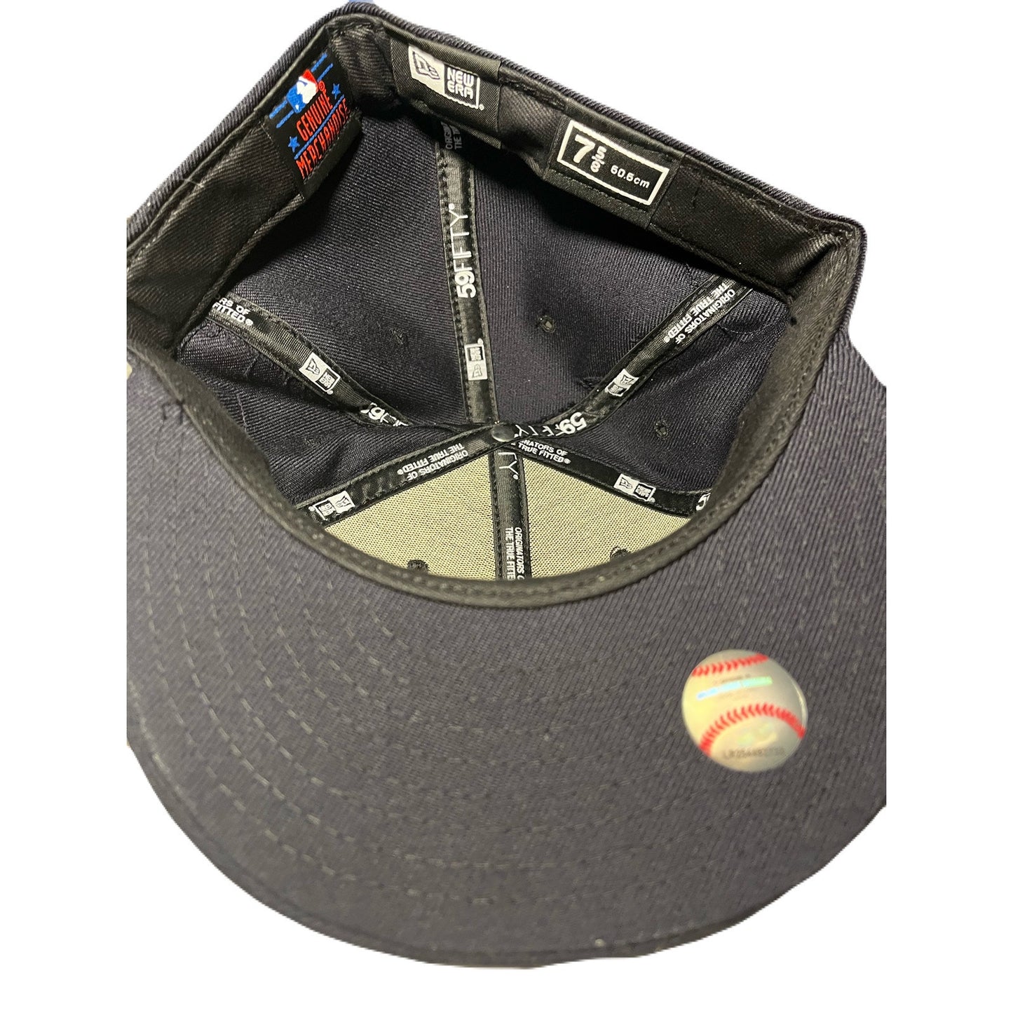 New Era Yankee 600 Navy Hat Size 7 5/8