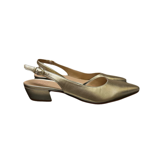 Naturalizer Banks Pointed Toe Flat Women’s Flats Size Drak Gold Size 9.5