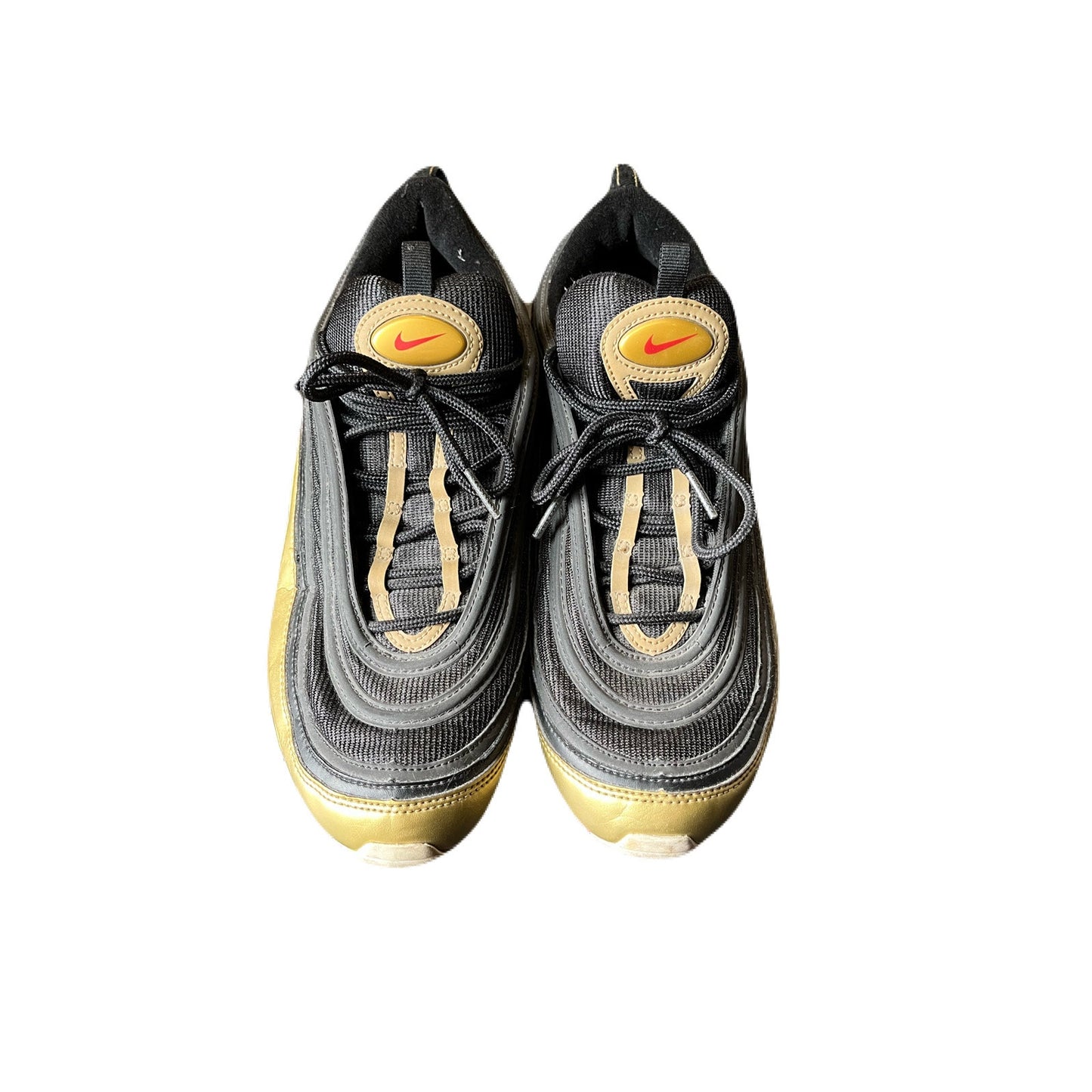 mens nike air max 97 size 11 Black & Gold With Red Nike Check No Insole