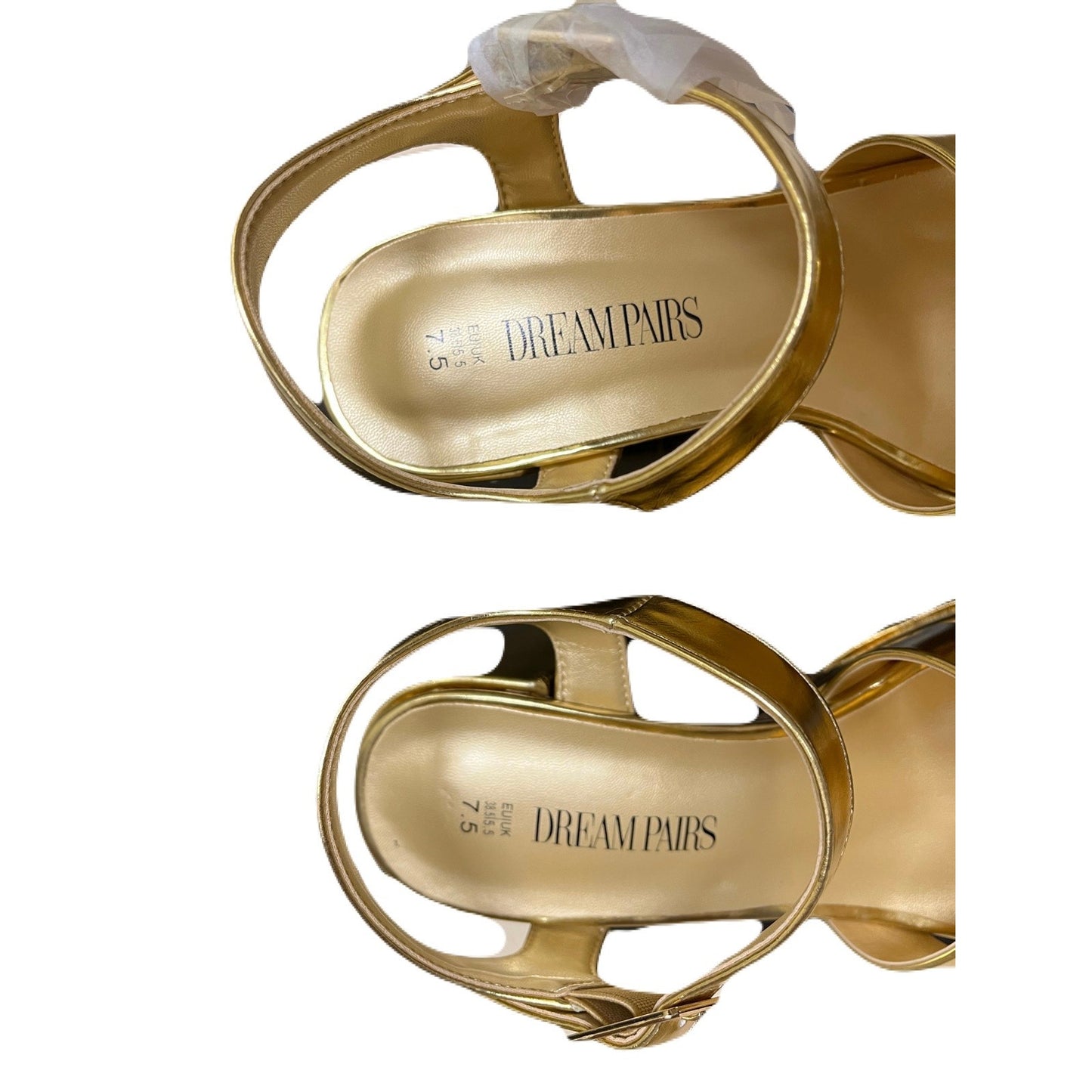 Dream Pairs Women’s Shoes Gold-Metallic Size 7.5