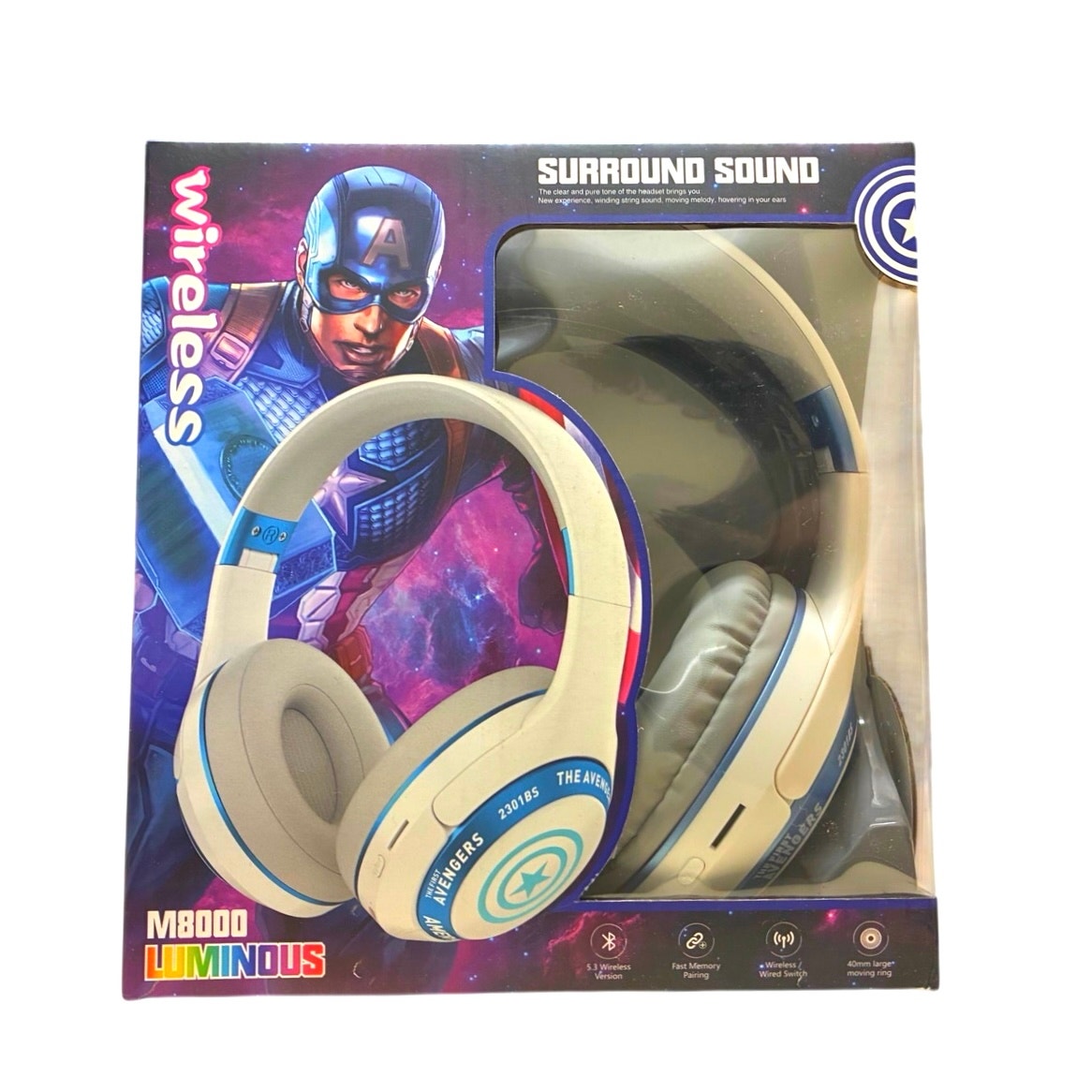 Captain America wireless Headphones M8000