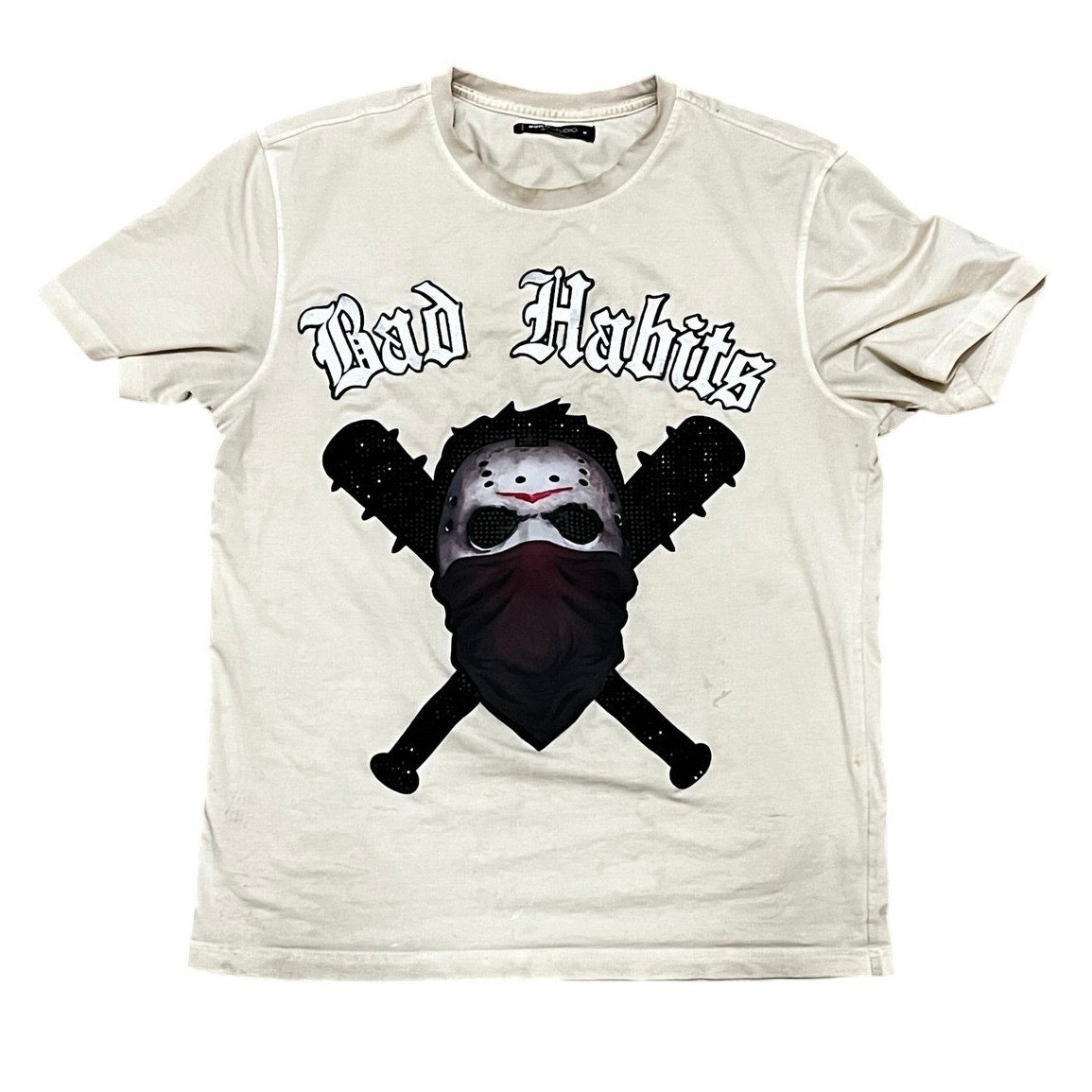 Ruko Studio Bad Habits Cream T-Shirt Size Medium