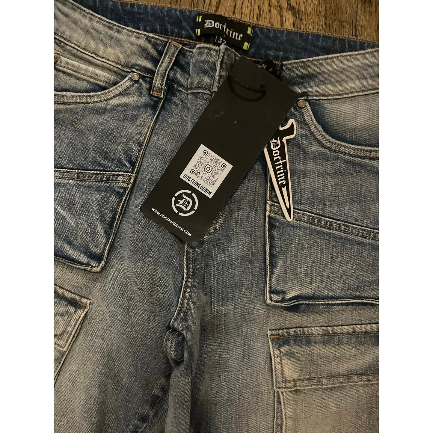 Doctrine Blue Superstack men’s Jean’s Size 32