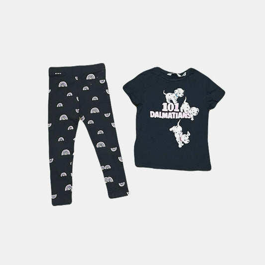 H & M 101 Dalmatians pink & gray kids Outfit