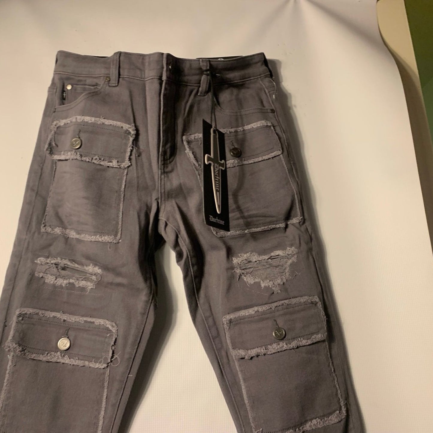 Doctrine Superstack Grey Mens Jeans Size 32