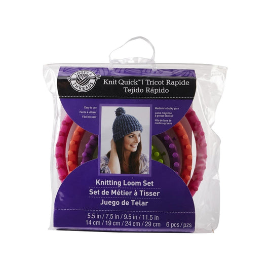 Knit Quick™ Knitting Round Loom Set, by Loops & Threads® (5.5", 7.5",9.5",11.5")