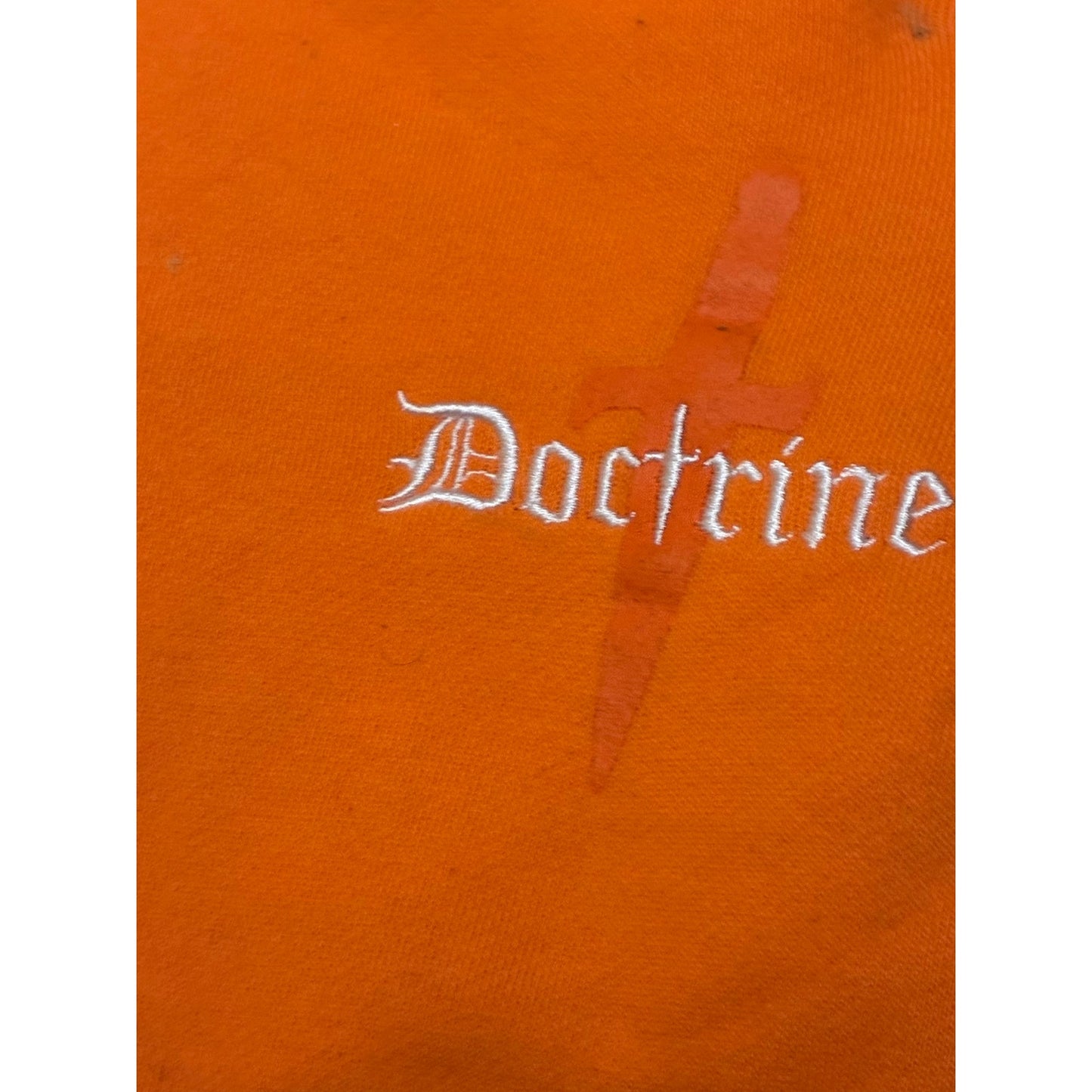 Doctrine Men’s Orange Sweatpants Size 2XL
