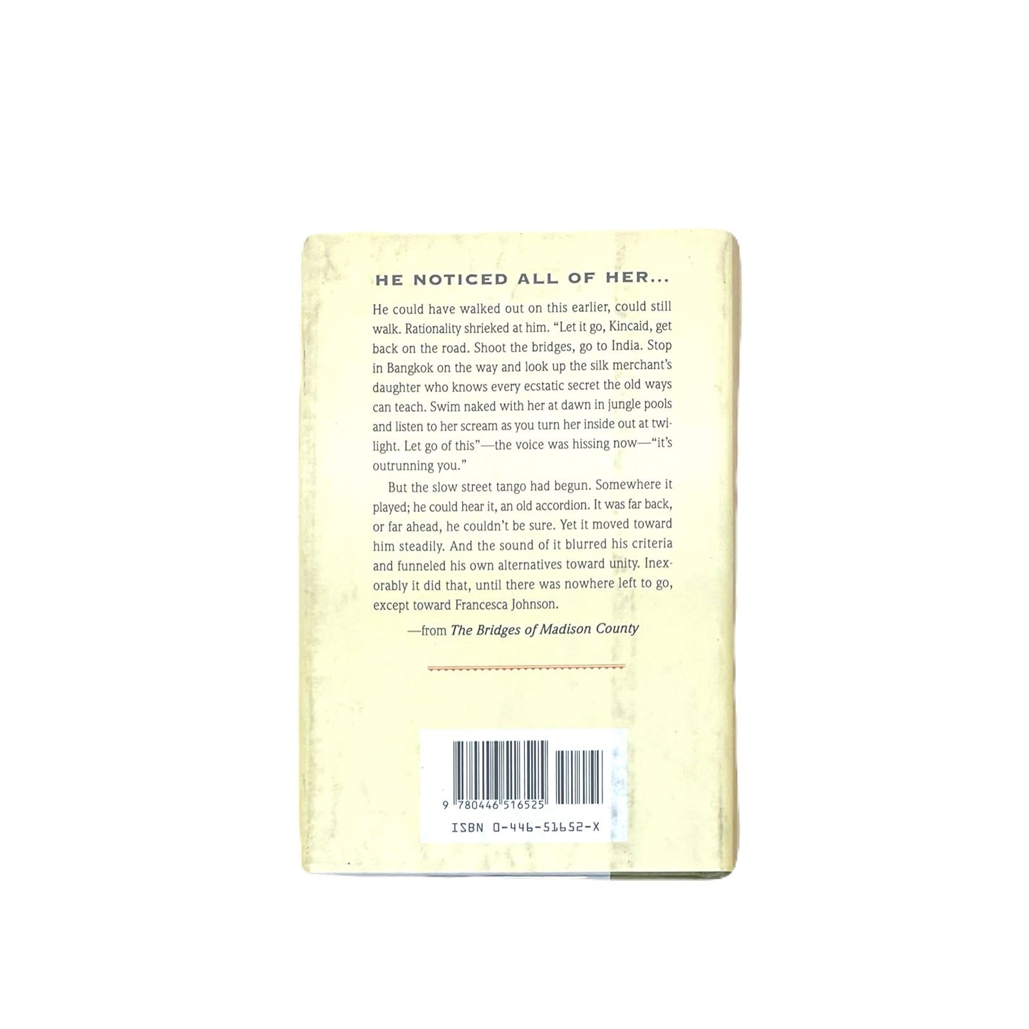 THE BRIDGES OF MADISON COUNTY HardCover Book