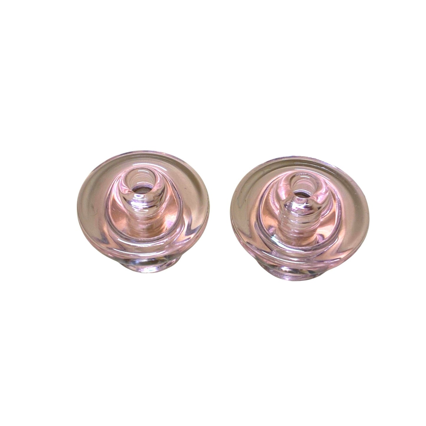 2 Piece Glass Cap Pink