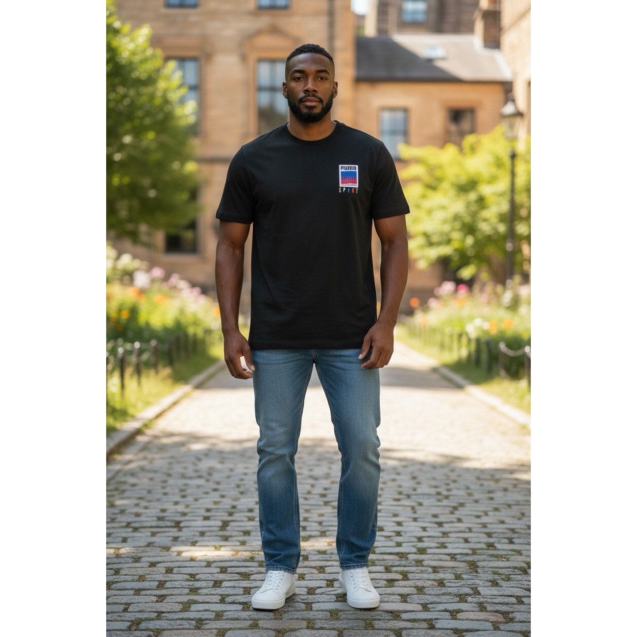 Puma Sports Black Men’s T-Shirt Size 2XL