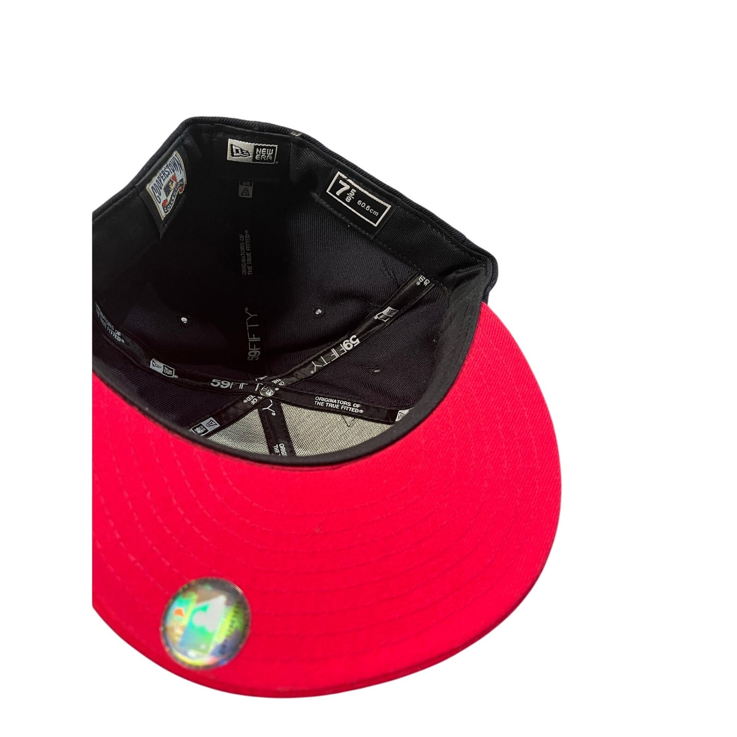 New Era Hat Size 7 5/8 Black/Pink/Blue As