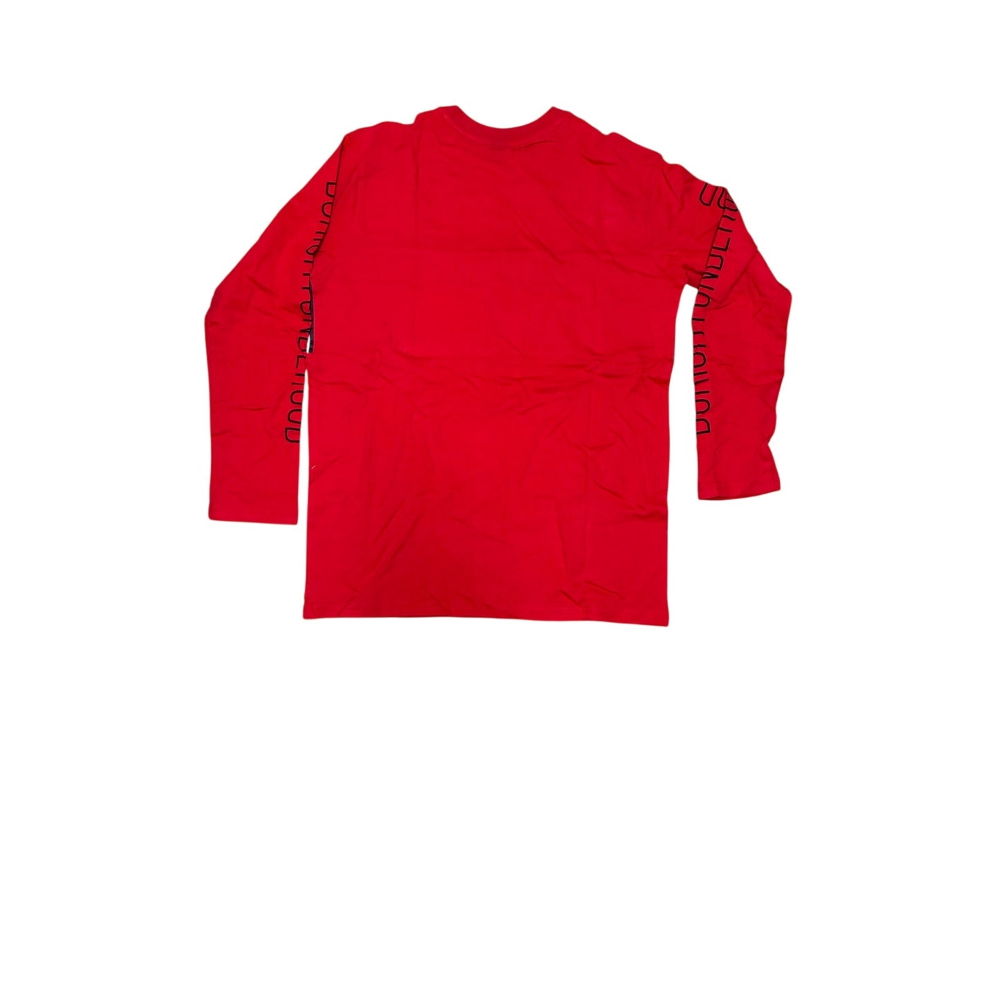 Red Long Sleeve T-Shirt with graph print in the middle Size Medium