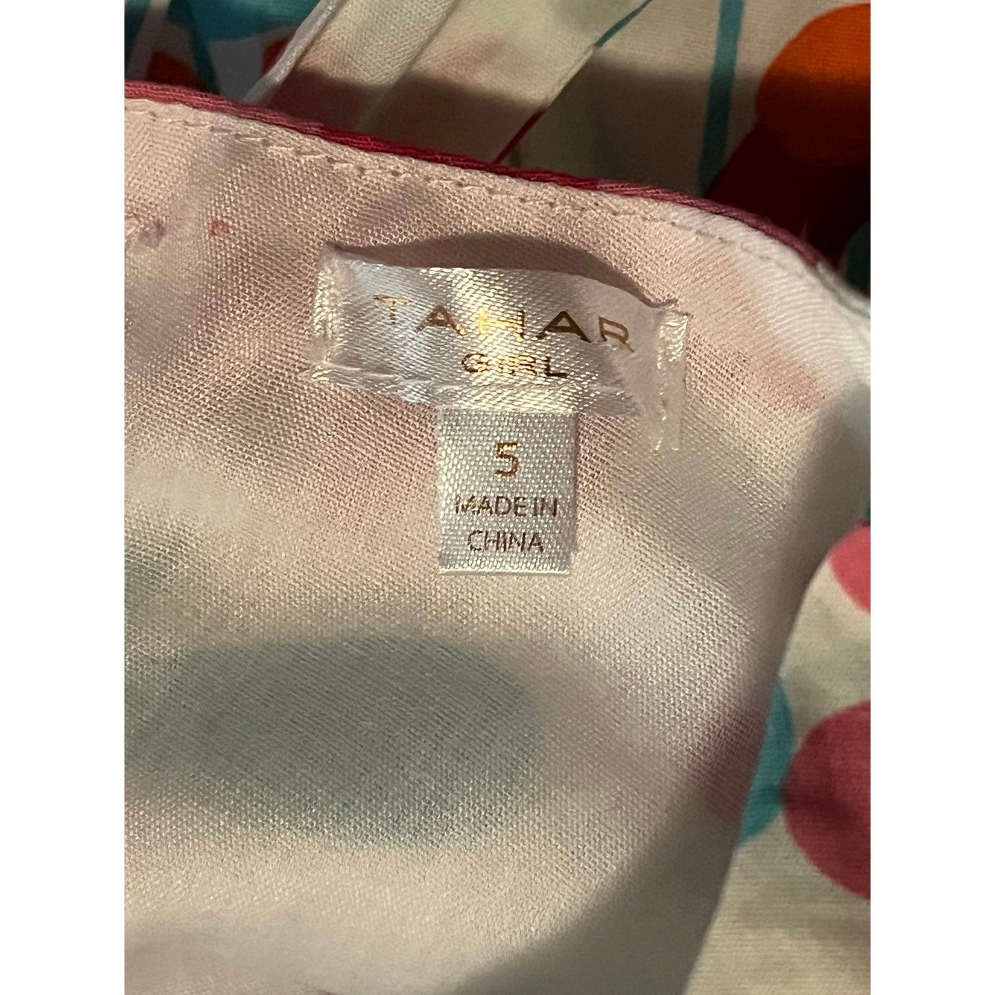 Tahari Girl Dress With Bag Size 5