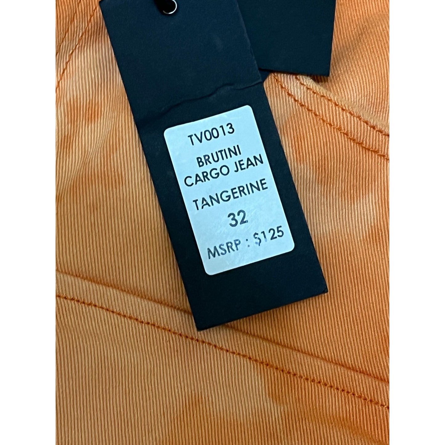 Si Tu Veux Brutini Cargo Jeans Tangerine Men’s Size 32