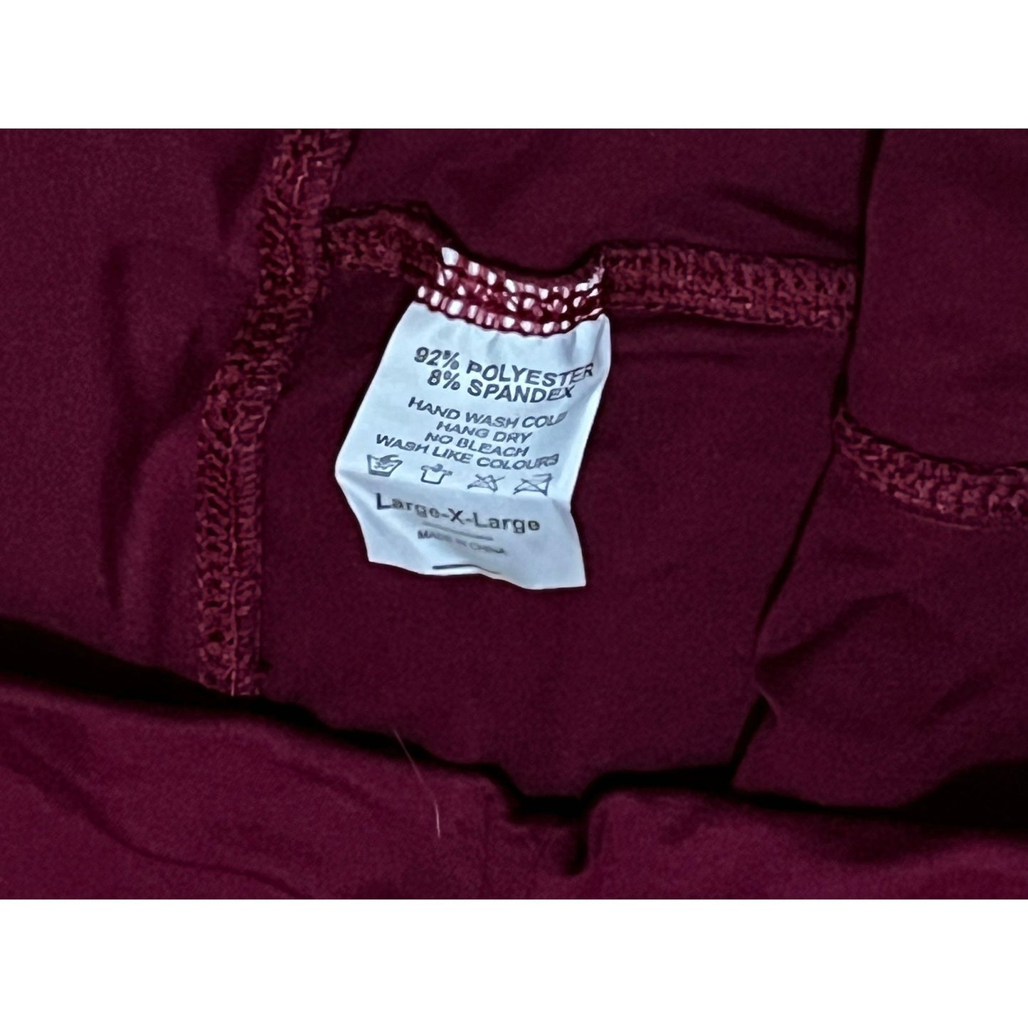 Women’s burgundy leggings Size Large X Large