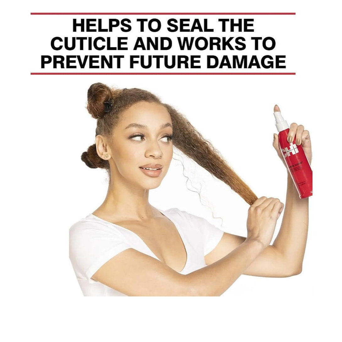 CHI 44 Iron Guard Thermal Protection Spray, Nourishing Formula Helps Resist Heat Damage to Hair & Tame Frizz, Clear, 8 Oz