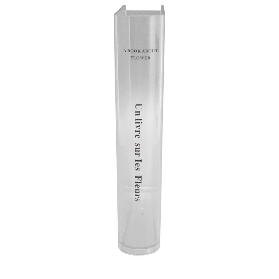 Vases Clear Book Vase Acrylic Artistic Cultural Flavor Decorative Book