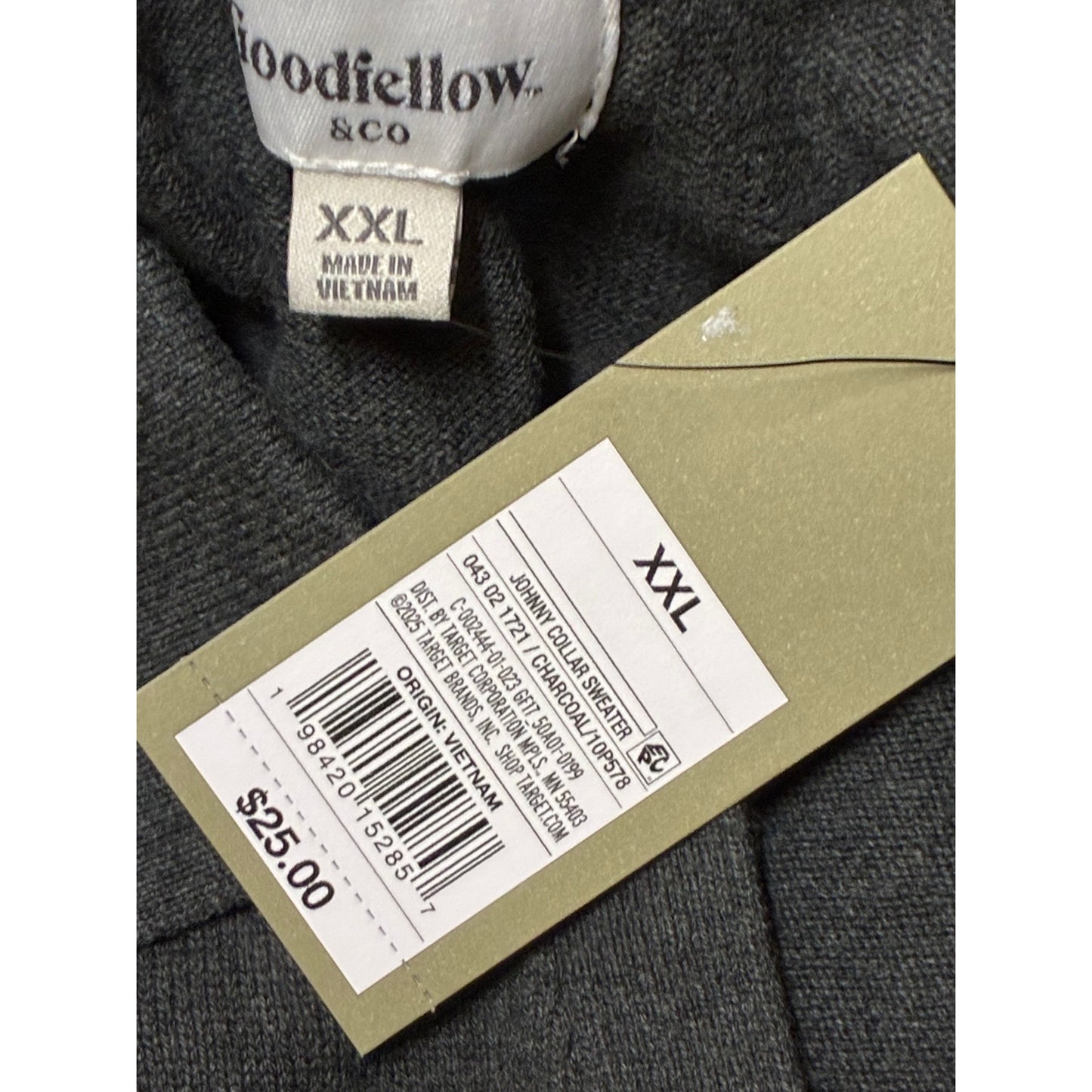Goodfellow & co Men’s Gray Polo Shirt Size XXL