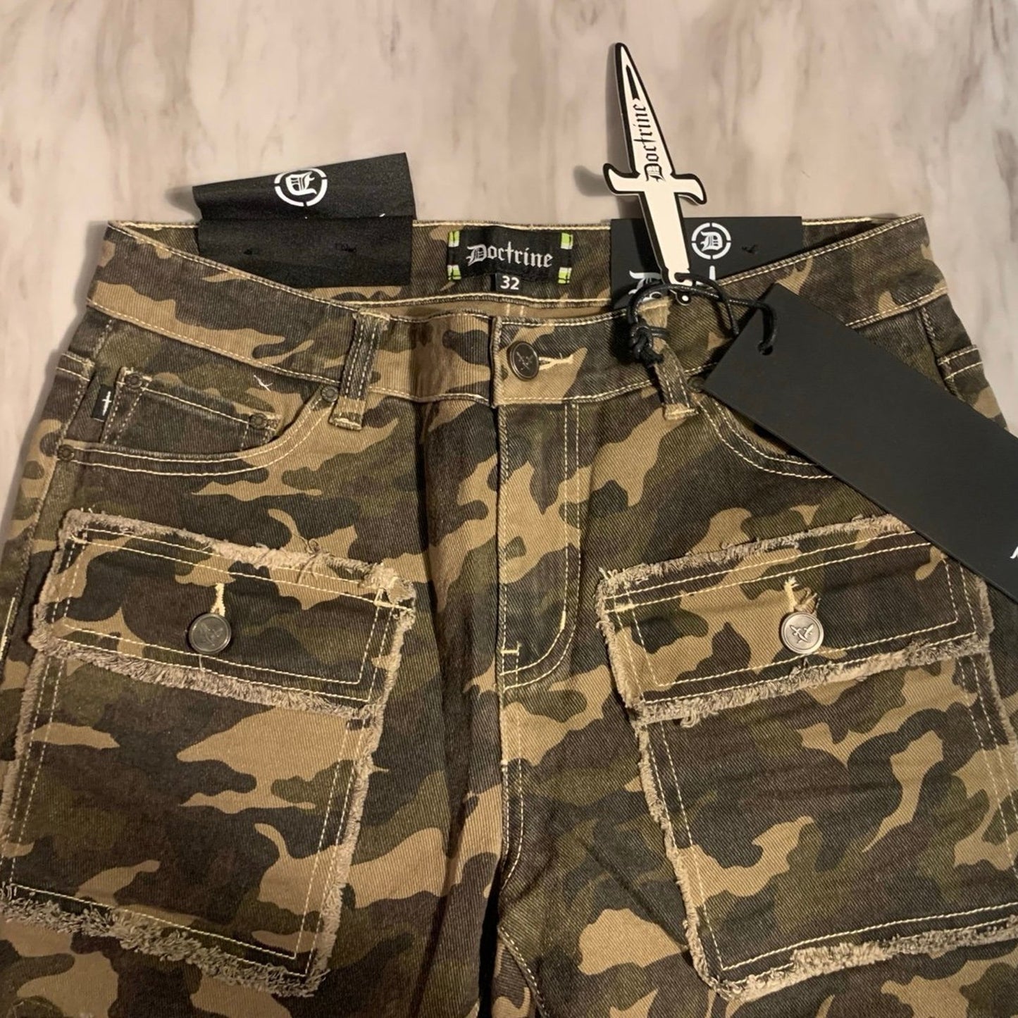 DOCTRINE SAVANT STACKED DENIM (CAMO) SIZE 30