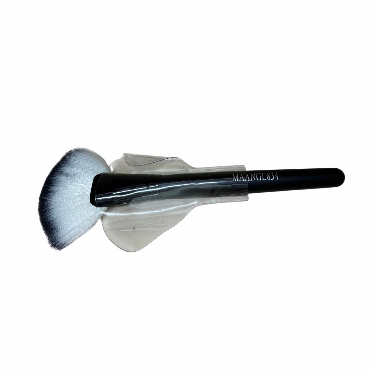 2 Pcs Facial Fan Brush, Fluffy Fan Makeup Brush Soft Finishing Powder Brush