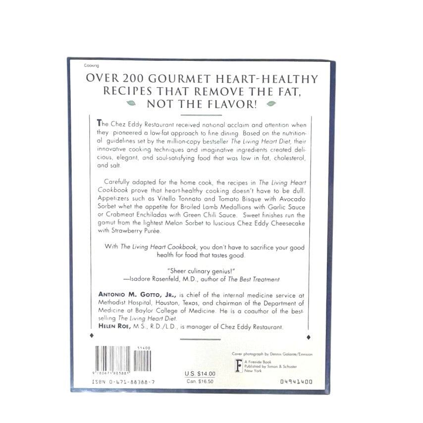 The Living Heart Cookbook Softcover Book