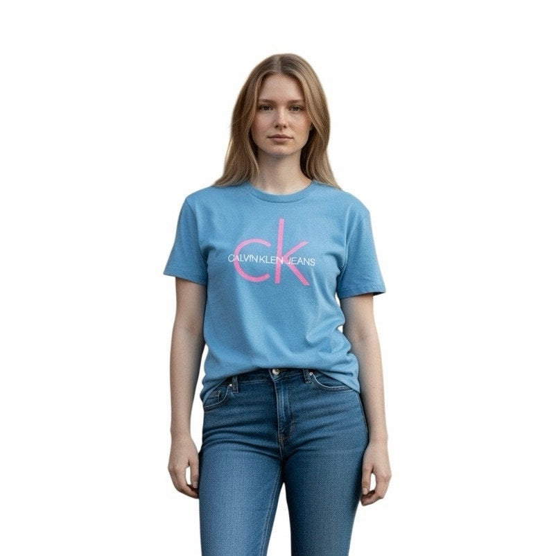 Calvin Klein Jeans Women’s T-Shirt Size Xl Light Blue