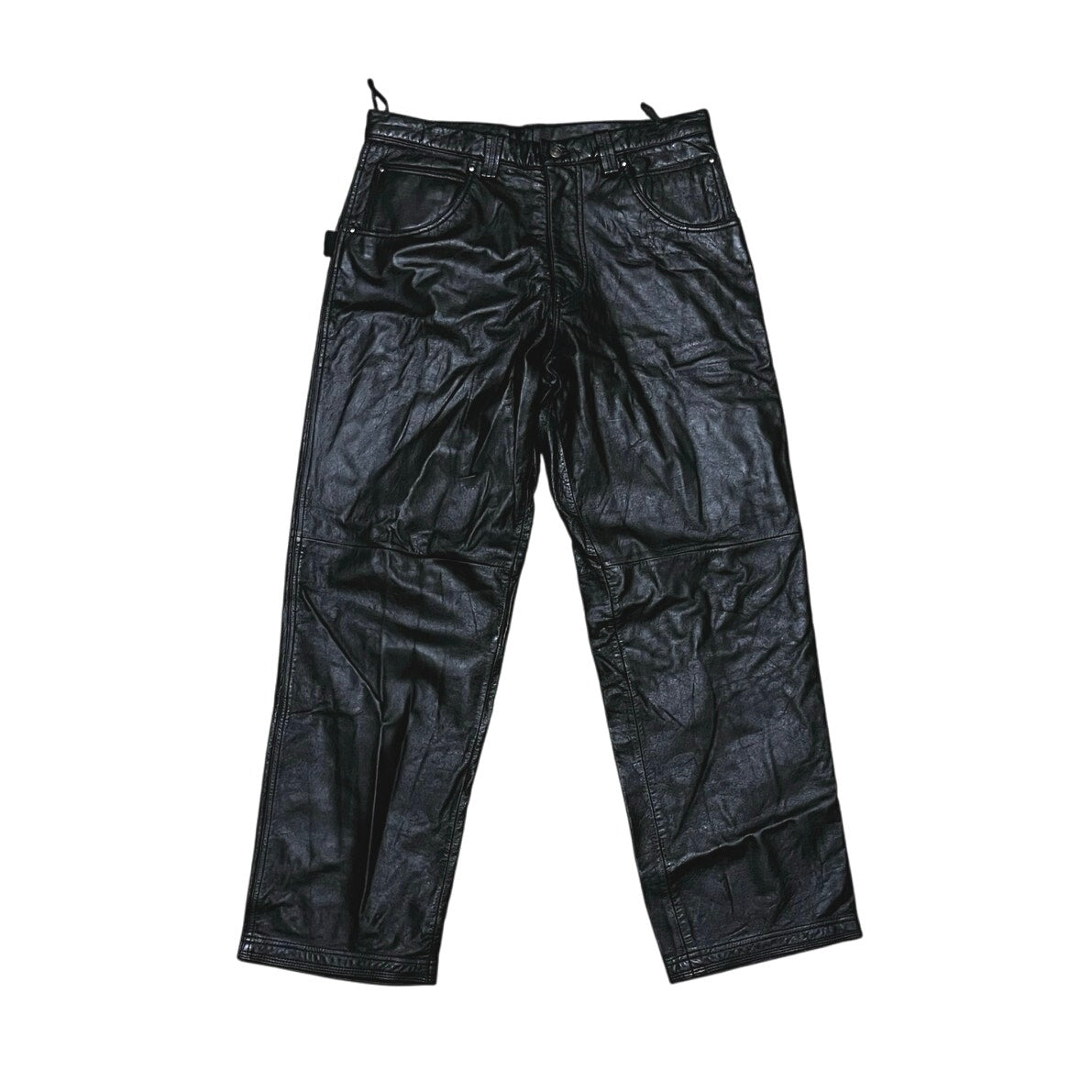 Mjulian Wilson’s All Black Leather Men’s Jean’s Size 34