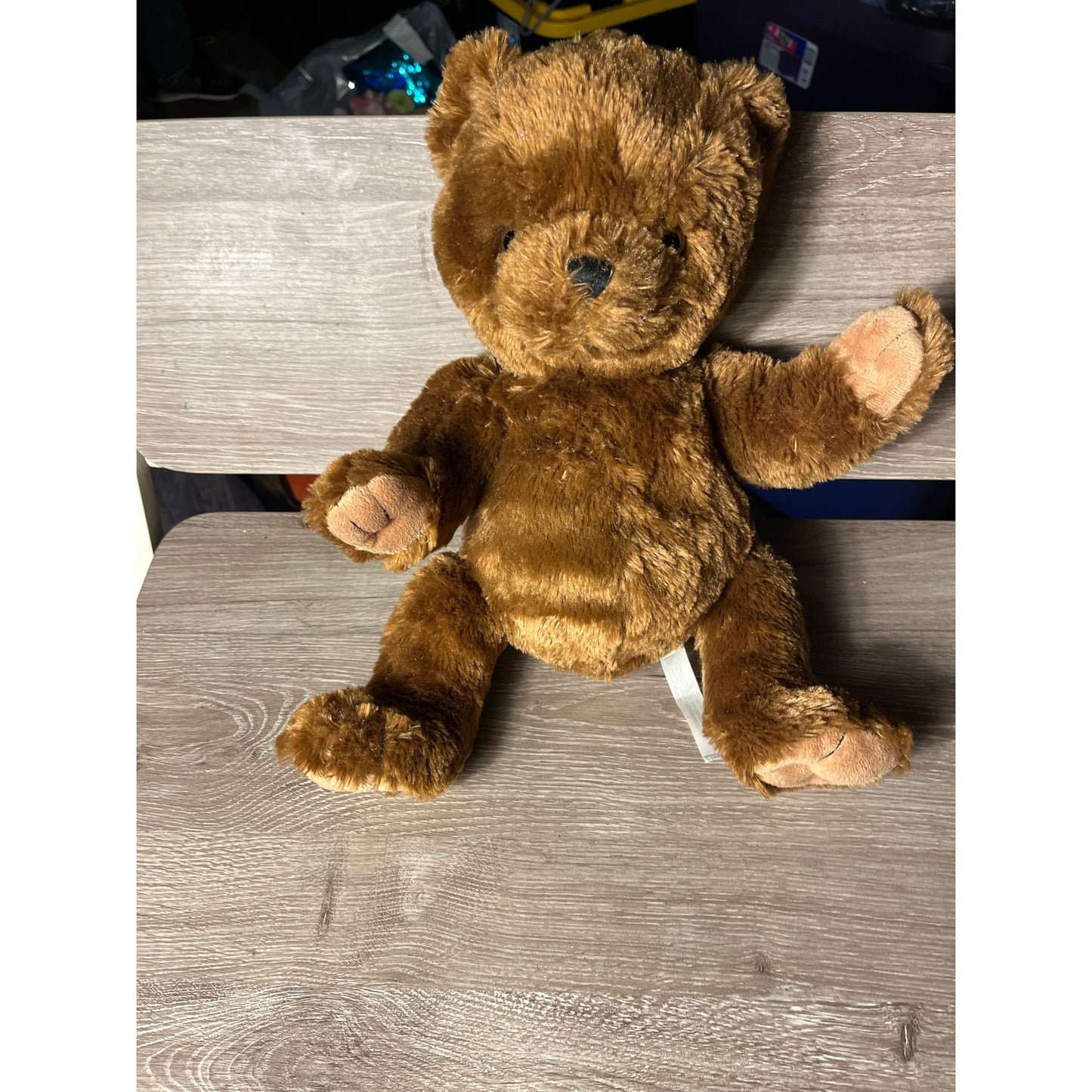 16” Brown Bear With Black Eyes