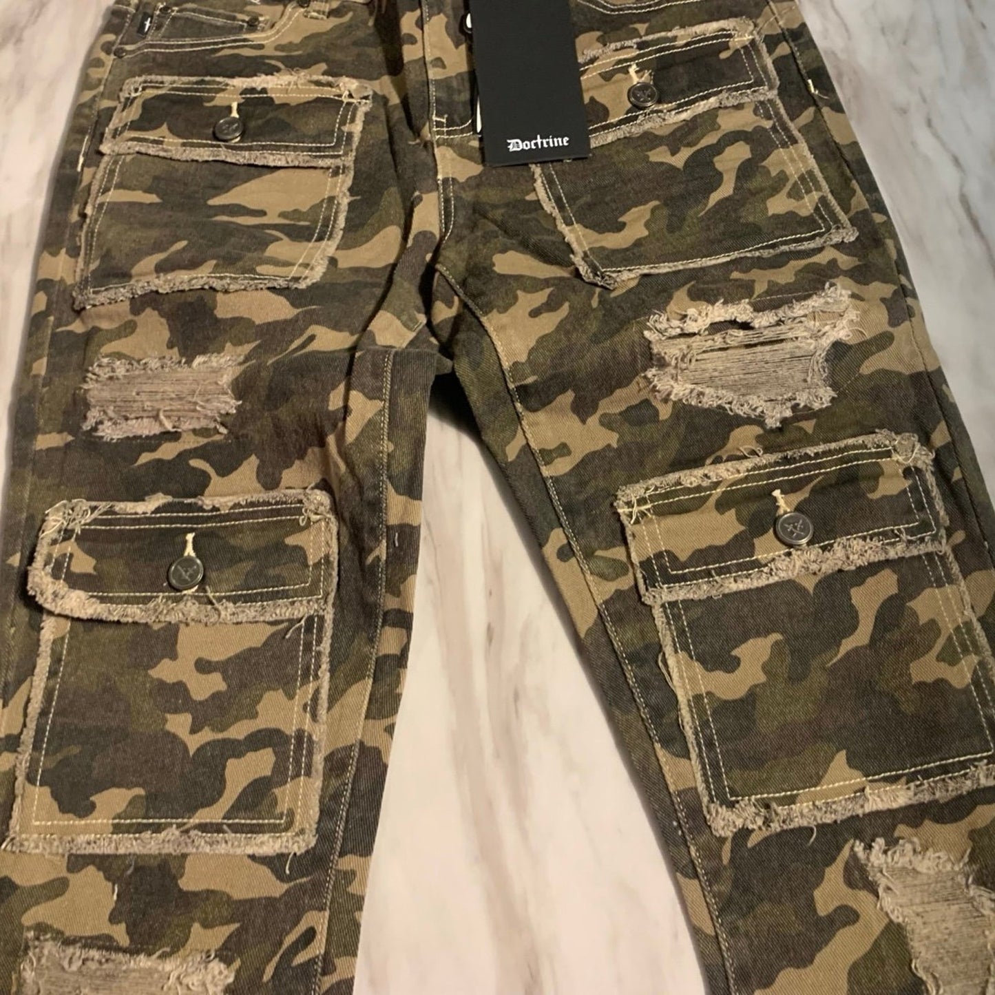 DOCTRINE SAVANT STACKED DENIM (CAMO) SIZE 30