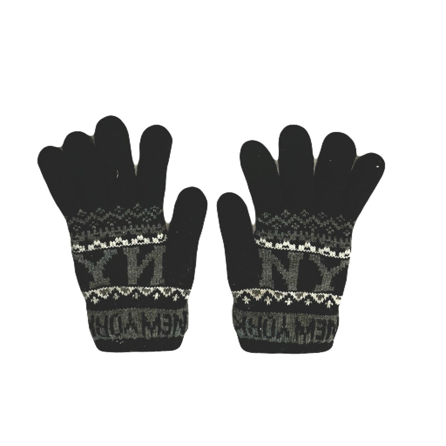 Black & Gray Small Gloves