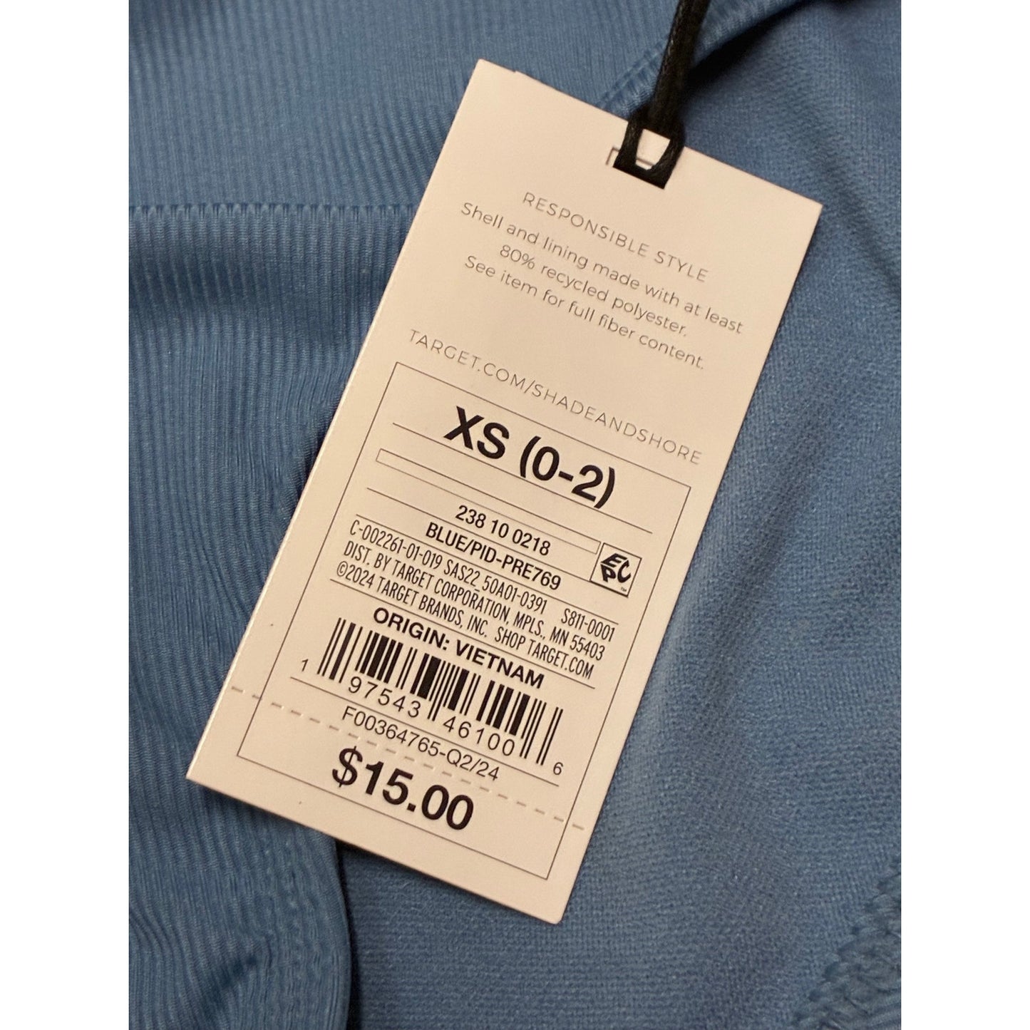 Shade & Shore Blue Bottom bikini Size XS