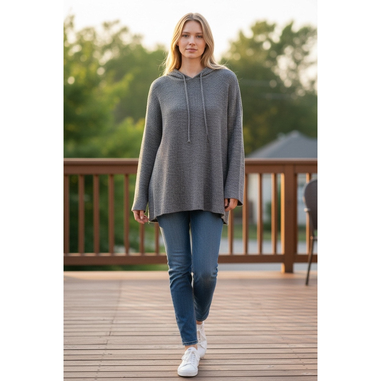SHEIN Women’s Gray Hoodie Size Medium