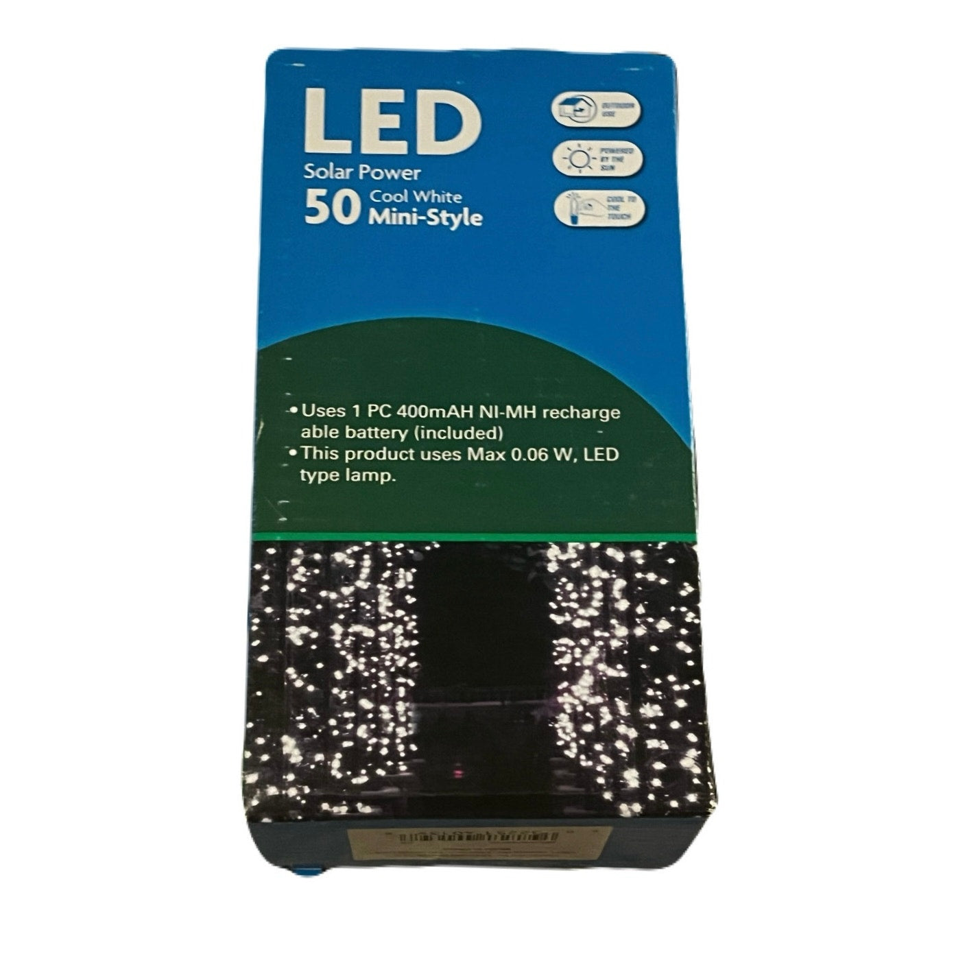 50 LED Solar Power Cool White Mini-Style