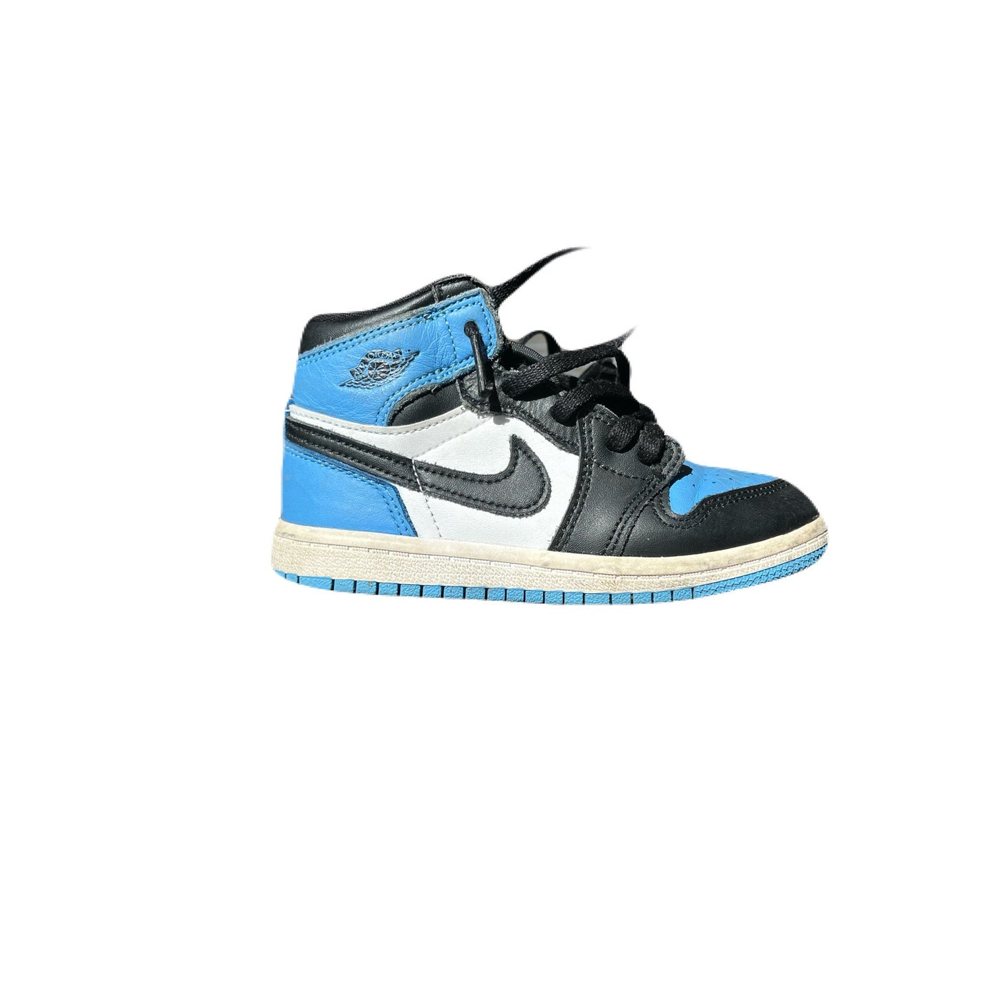 Jordan 1 High University Blue UNC Toe Toddler Sizes 9C FD1413-400 Baby Blue