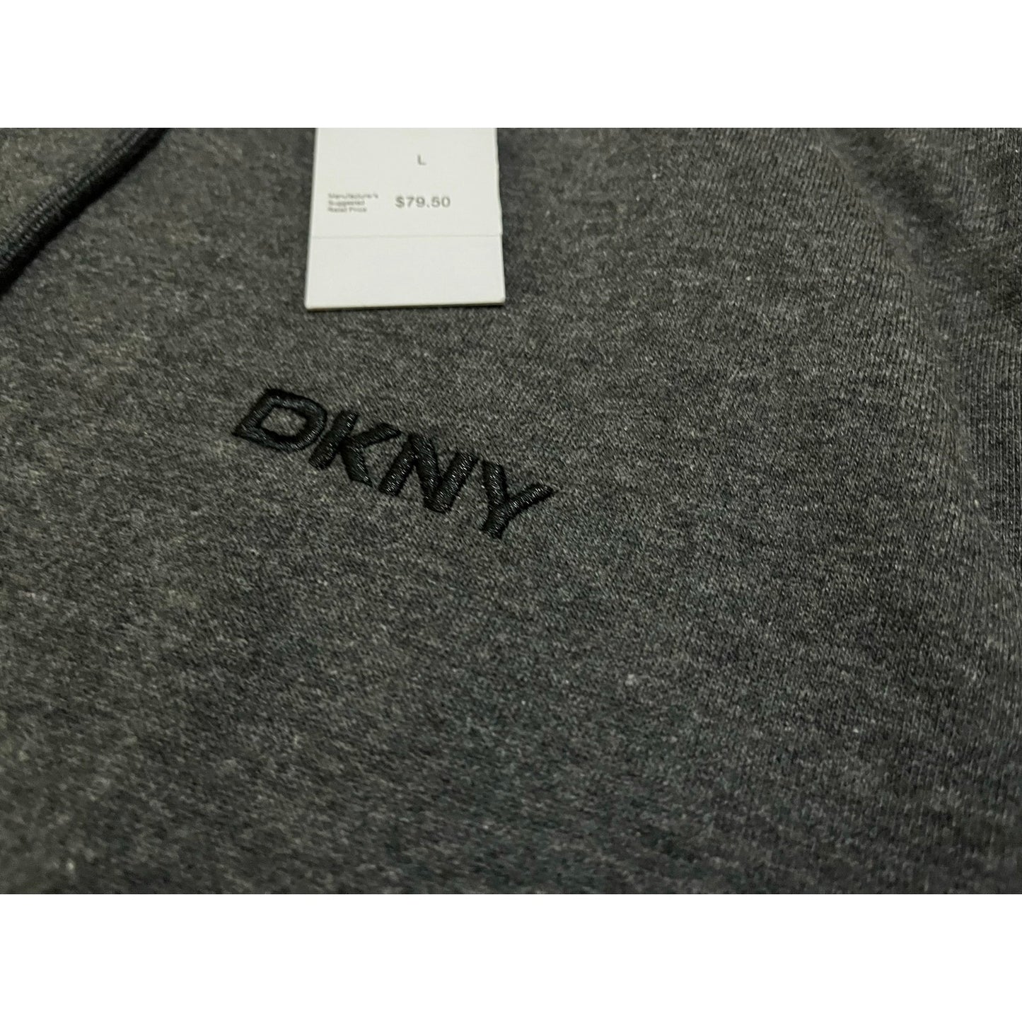 DKNY Men’s Hoodie Dark Gray Size Large Brand New
