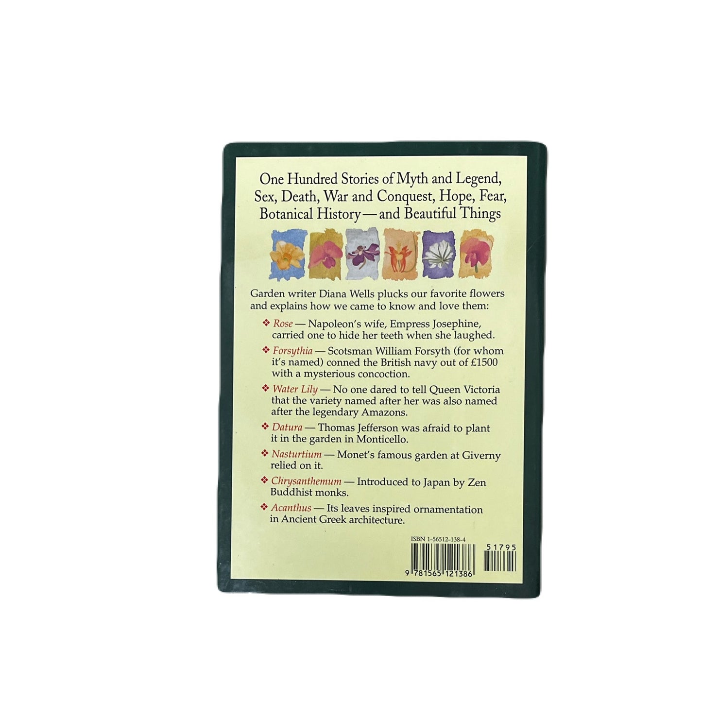 100 Flowers and How They Got Their Names Hardcover Book