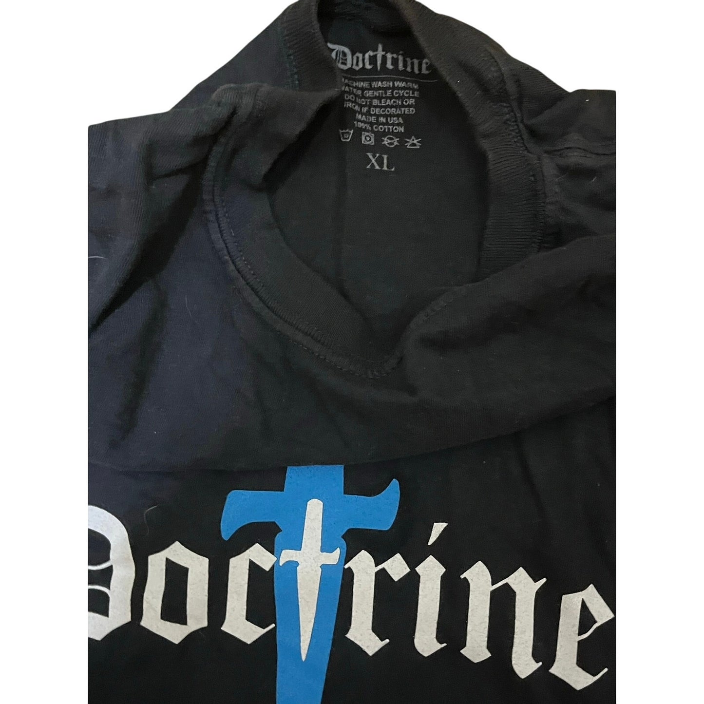 Doctrine Black Men’s T-Shirt Size XL