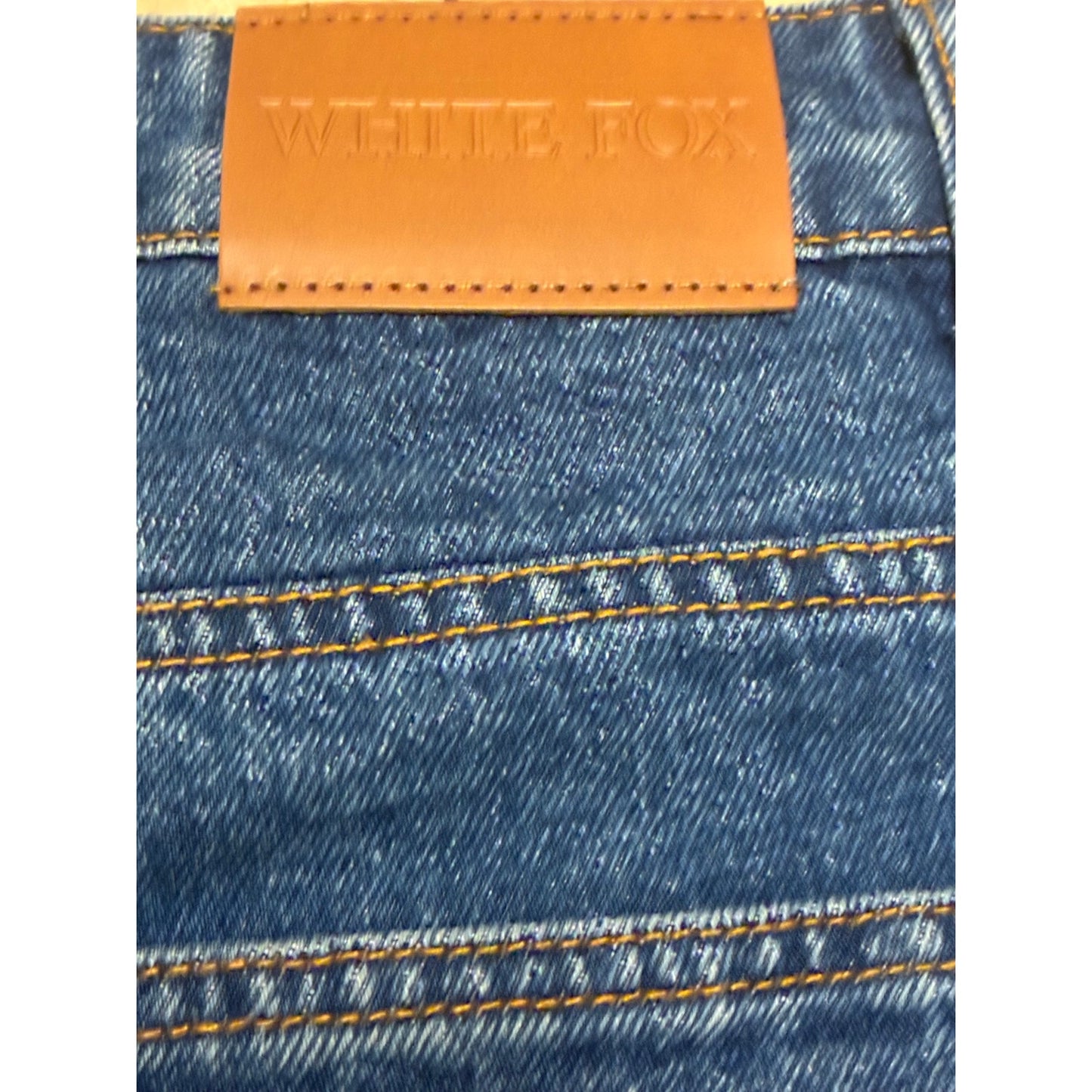 White Fox Women’s Denim Blue Shorts Size XL